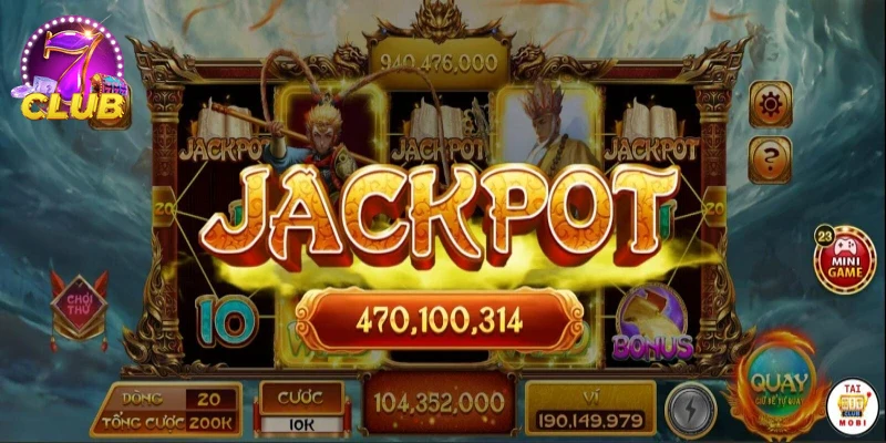 Cảm xúc hồi hộp của người chơi khi quay jackpot.